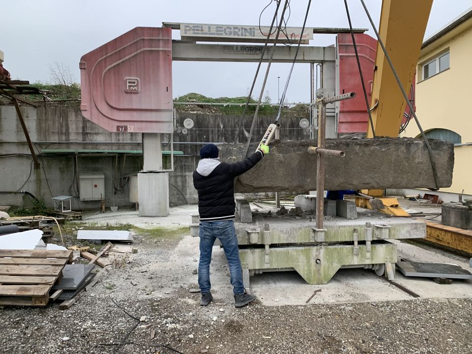 Arbeit an der Seilsäge