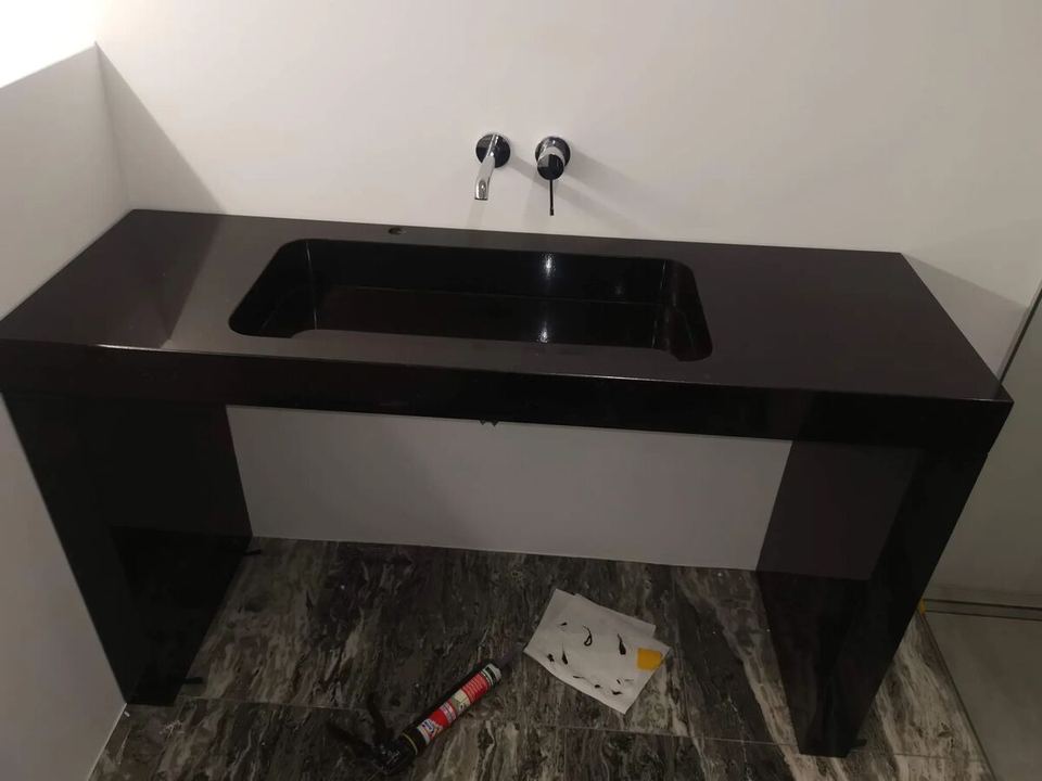 Waschbecken aus Granit Black Star Galaxy