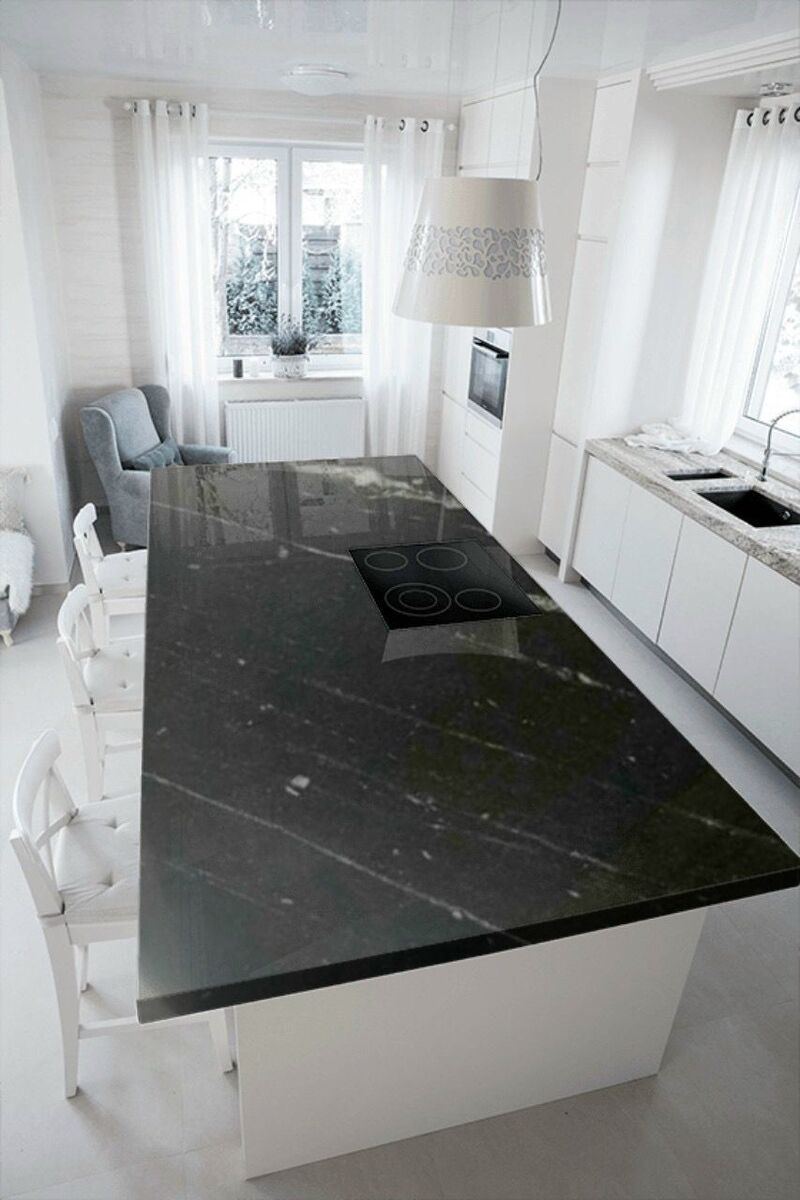 Arbeitsplatte und Kochinsel aus Granit Black Star Galaxy